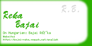 reka bajai business card